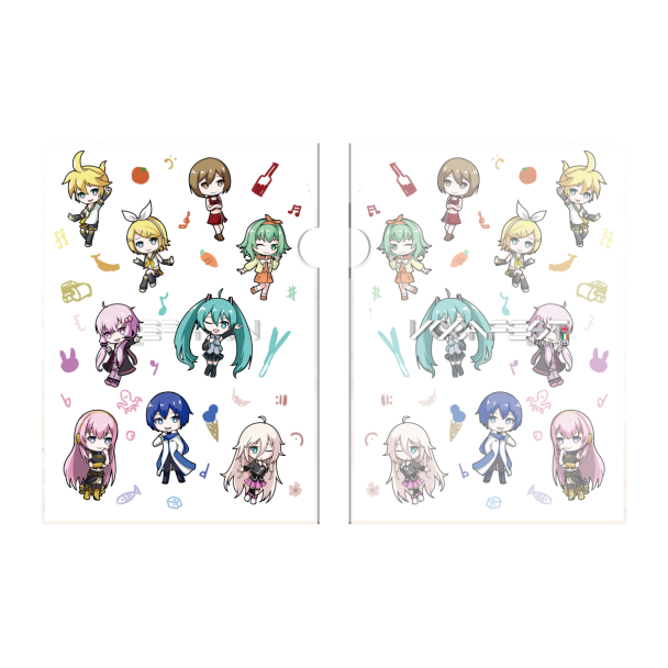Chibi VOCALOID Characters - A4 Clear File