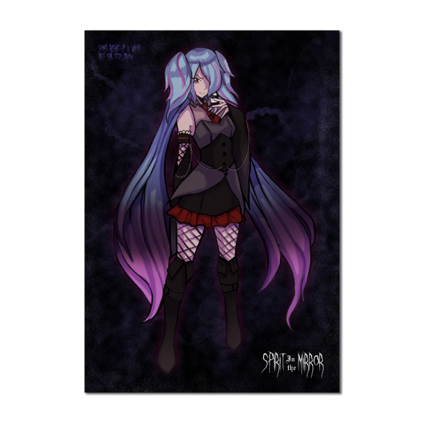 Spirit in the Mirror Print - Miku