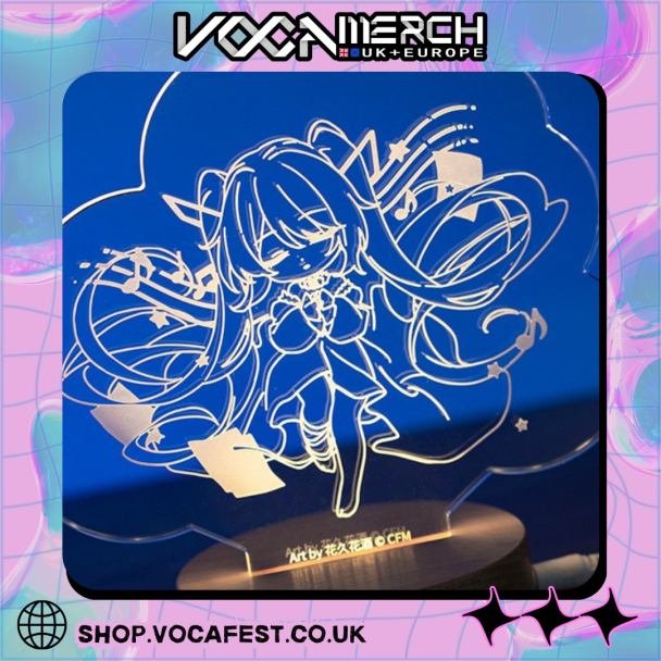 Miku 'Vivid Dream' Acrylic LED Lamp