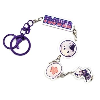 Flower Charm Keychain