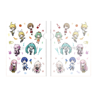 Chibi VOCALOID Characters - A4 Clear File