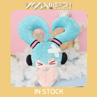 Moeyu goods falling over miku plushie 