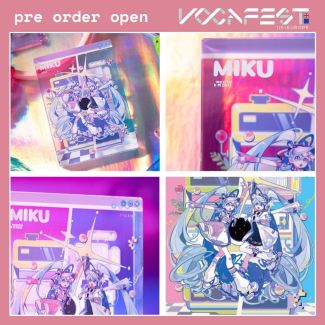 Moeyu Goods Miku Past Vs Future Acrylic Block