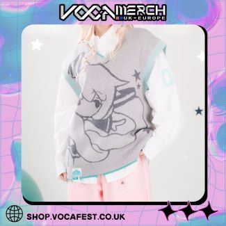 Miku Y2K Apple V-Neck Knit Vest